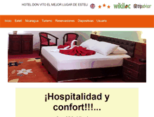 Tablet Screenshot of hoteldonvitoesteli.com